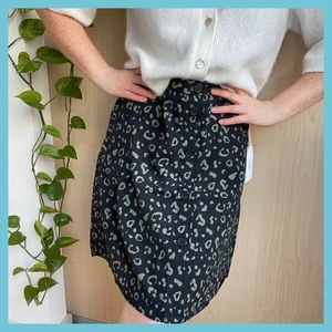 Jackson Rowe Black Leopard Skirt